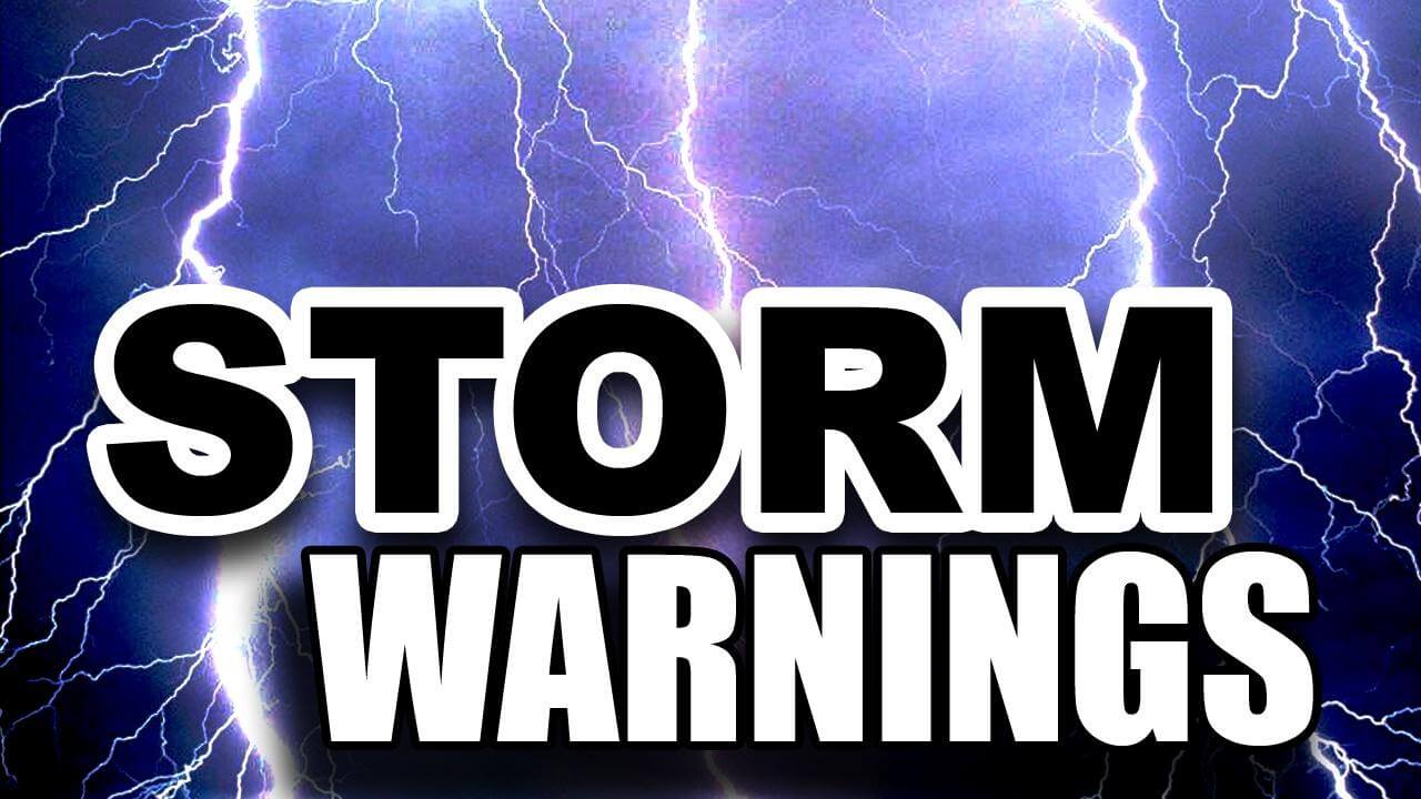 Severe storm warning with 60 mph wind issued for Prentiss County