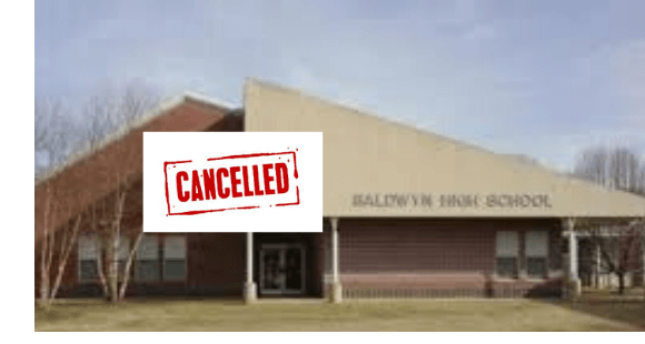 Baldwyn school district and all sports closed next week