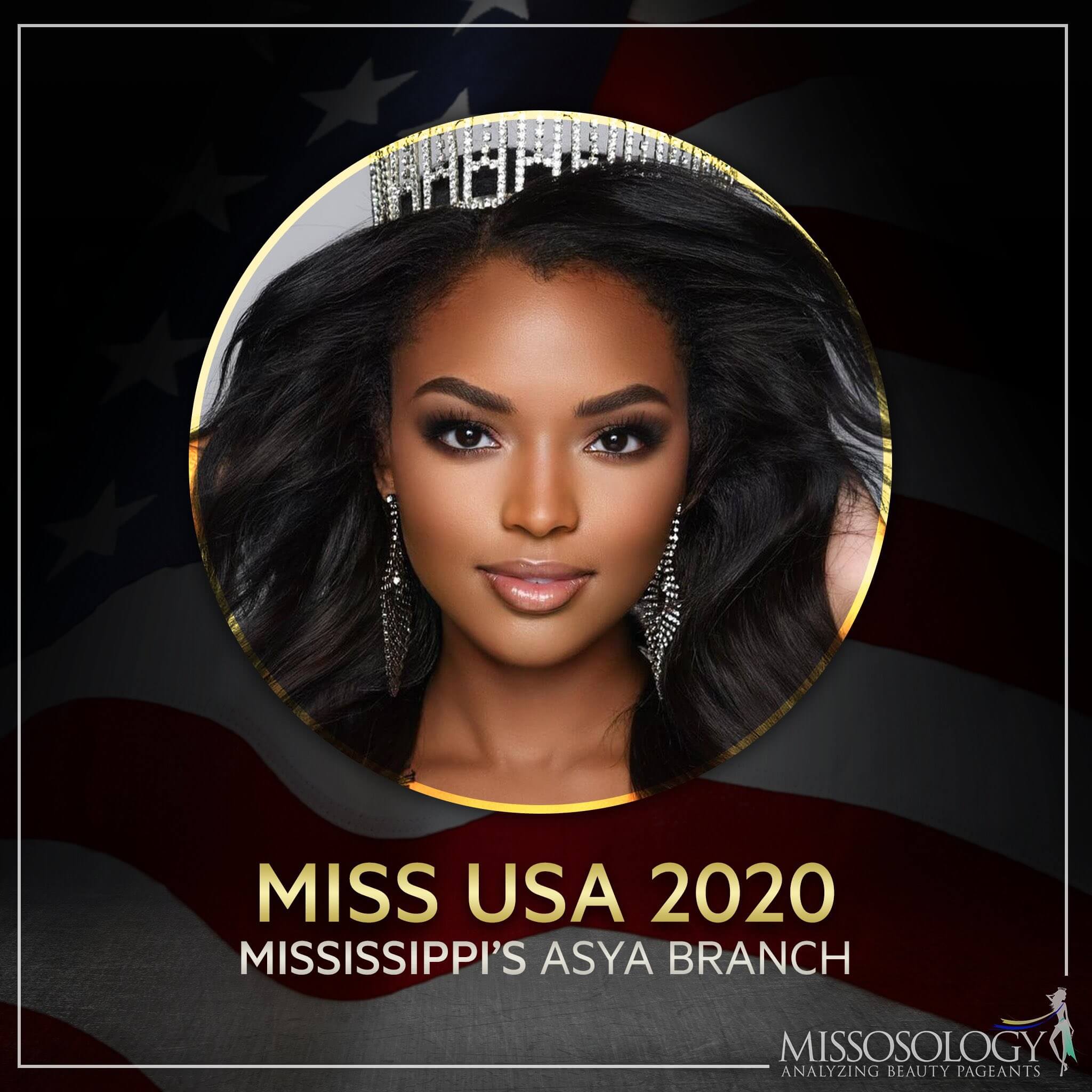 Miss Mississippi Asya Branch Wins Miss USA