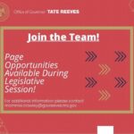High school students interested in hands-on experience in state government are invited to serve as p