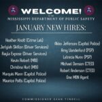 Mississippi Department of Public Safety Welcomes New Officers Welcome to the MDPS family!