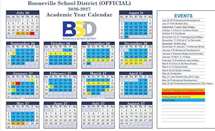 📅 OFFICIAL SCHOOL CALENDAR RELEASED 📅