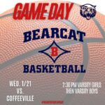 Bearcats to host Coffeeville in basketball doubleheader at BHS Gym Game Day Bearcats!🏀