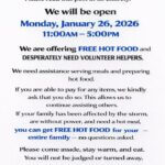 Community Urged to Share Hot Meals During Cold Weather ❄️Please share❄️