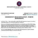 Travel advisory issued for parts of North Mississippi interstates If you are on Interstate-55 north of Batesville or on Interstate-22 north of Lake Center, please tur