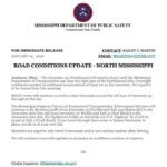 I-55 Northbound Remains Closed Due to Black Ice The Interstate-55 Northbound will remain closed until the Mississippi Department of Transportation c