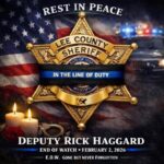 Lee County Sheriff's Office Requests Prayers for Deputy’s Family Please be in prayer for this Deputies Family and The Lee County Sheriff’s Office