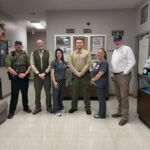 Thrasher School cafeteria workers deliver lunch to sheriff’s department Today we were blessed by the Cafeteria workers at Thrasher School
