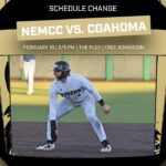 Northeast Mississippi Community College baseball changes schedule, hosts Coahoma in doubleheader BSB | SCHEDULE UPDATE: NEMCC Baseball will no longer participate in a round-robin event at Delta Sta