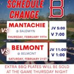 Baseball field to host BBQ dinner Thursday night ⚾️⚾️ 𝐒𝐂𝐇𝐄𝐃𝐔𝐋𝐄 𝐔𝐏𝐃𝐀𝐓𝐄 ⚾️⚾️