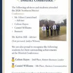 Students and Advisors Attend 2026 Northern District Conference 2026 Northern District Conference