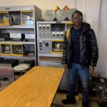 High school junior shadows electrical class at Northeast Mississippi Community College Baldwyn High School Junior Ja’Quon Barnett shadowed the Electrical Drawing and Schematics class at N