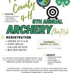 Prentiss County Archery Match Set for March 12 4-H Archers, talk with your agents and coaches to sign up for the Prentiss County Archery match to b