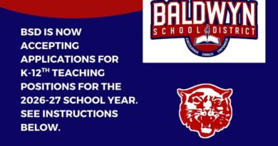 Baldwyn School District Accepting Teacher Applications for 2026-27 School Year BSD is now accepting applications for K-12th teacher positions for the 2026-27 school year