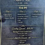 Restaurant Offers Dine-In Only Sunday Lunch Menu Dine-In ONLY for our Sunday lunch menu