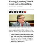 Mississippi Improves in National Health Rankings, Moving Up to 48th Place Photos from Tate Reeves's post