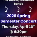 Baldwyn Bearcat Bands to Perform in Spring Concert Tomorrow Make plans to support your Baldwyn Bearcat Bands tomorrow in Spring Concert!