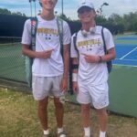 Parker Pounders and Eli Barnes advance to MHSAA 3A boys doubles final Good luck, guys!
