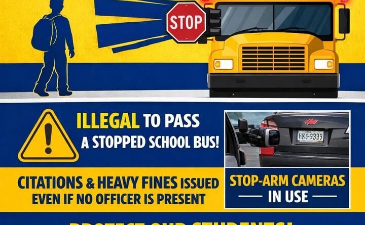 Booneville School District urges drivers to follow stop-arm laws to ensure student safety 🚨 We need your help, Booneville