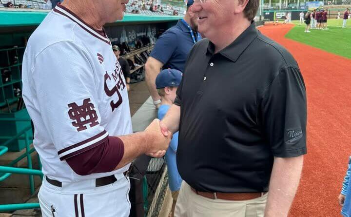 Ole Miss and Mississippi State baseball teams set for 2026 Governor’s Cup Photos from Tate Reeves's post