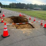 Sinkhole Closes Section of East Loveless Road in Booneville π§ ROAD CLOSURE / TRAFFIC ALERT π§