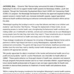 Mississippi allocates $13.4 million to improve youth mental health services Photos from Tate Reeves's post