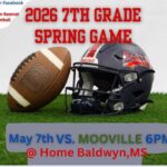 Spring BMS football game moved to Baldwyn’s Latimer Park tonight ‼️🏈UPDATE: Spring BMS Football Game has been moved to Baldwyn’s Latimer Park tonight @ 6 pm vs Moore