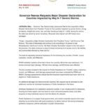 Official Requests Major Disaster Declaration from President Trump I’ve requested a Major Disaster Declaration from President Donald J