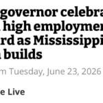 Mississippi marks milestone in economic growth and job creation “The historic milestone…marks a continuation of rapid economic development and job creation across t
