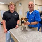 Baldwyn High Student Shadows Veterinarian at Corinth Medical Care Center Yesterday, Baldwyn High School Junior Ridge Mask had the privilege to shadow with Dr