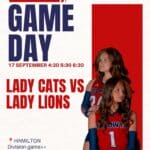 Lady Cats volleyball team prepares for match against Hamilton Game Day Lady Cats!