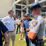 Mississippi, Louisiana law enforcement team up for Ole Miss–LSU game day Photos from Mississippi Department of Public Safety (Official)'s post