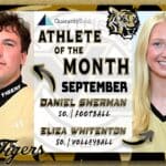 Northeast Mississippi Community College names September Athletes of the Month ATH | Congratulations to Daniel Sherman & Eliza Whitenton, who are the #NEMCC Athletes of the Month